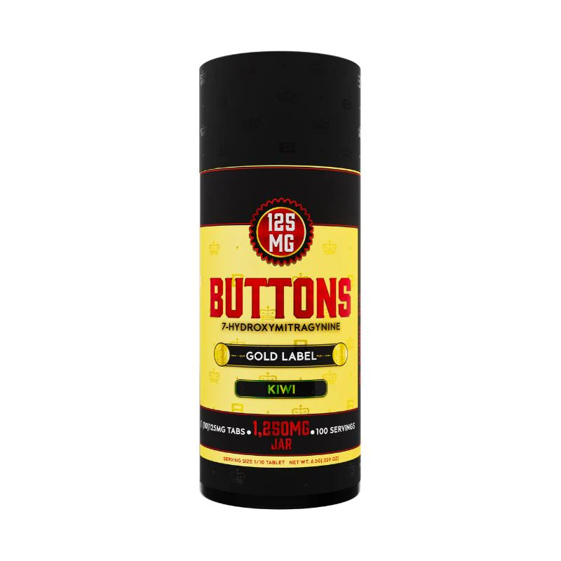 BUTTONS GOLD LABEL 7-HYDROXYMITRAGYNINE TABLETS 10CT 125MG PER TABLET - Image 3