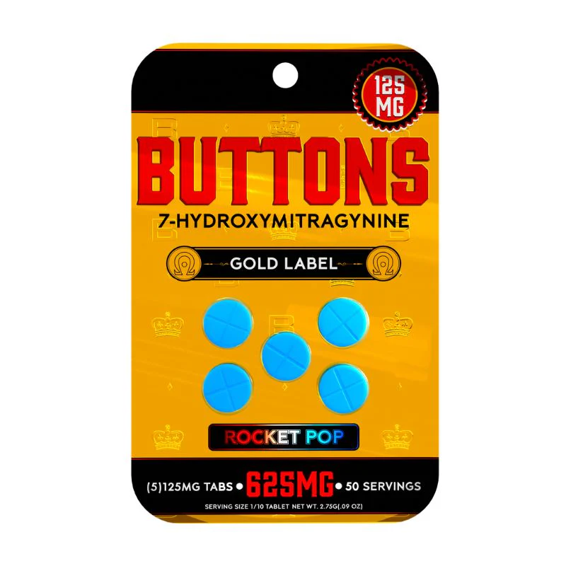 BUTTONS GOLD LABEL 7-HYDROXYMITRAGYNINE TABLETS 5CT 125MG PER TABLET - Image 3